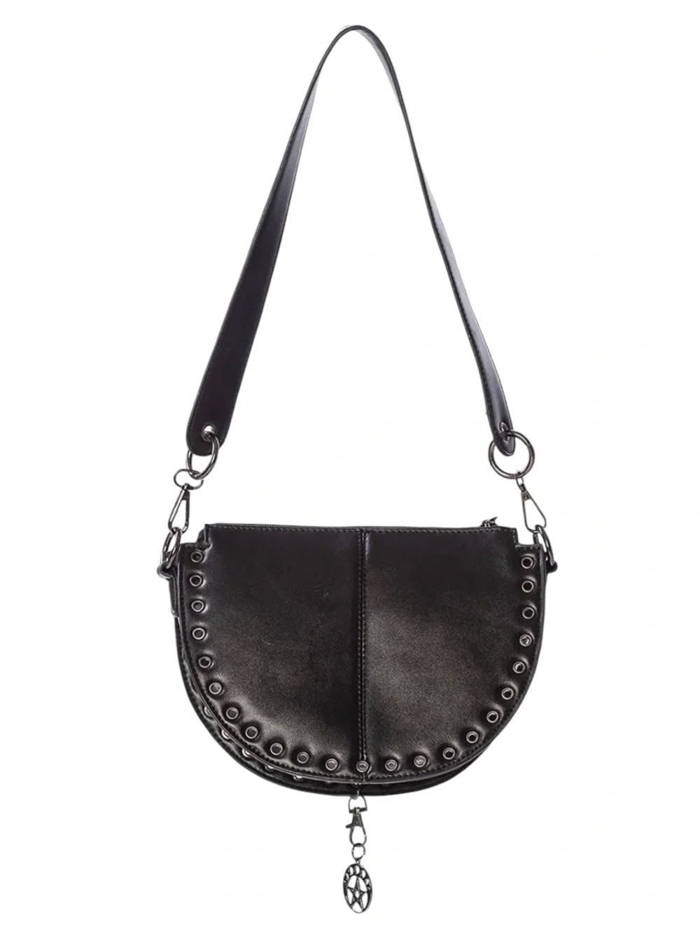 NWT Banned Alternative Vidiona Triple Moon Shoulder Crossbody PU Leather Bag - Picture 4 of 16